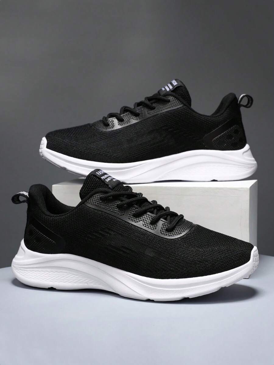 1 件时尚百搭网眼透气轻便运动鞋，防滑耐用舒适柔软跑步鞋，适合户外运动和休闲 - 彩色 - 查看 1