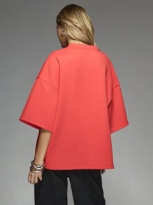 MISSGUIDED Camiseta oversize de manga caída con estampado "California"