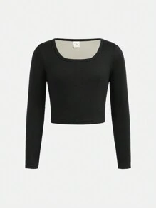 Tween 女童休闲百搭舒适长袖 T 恤多件装