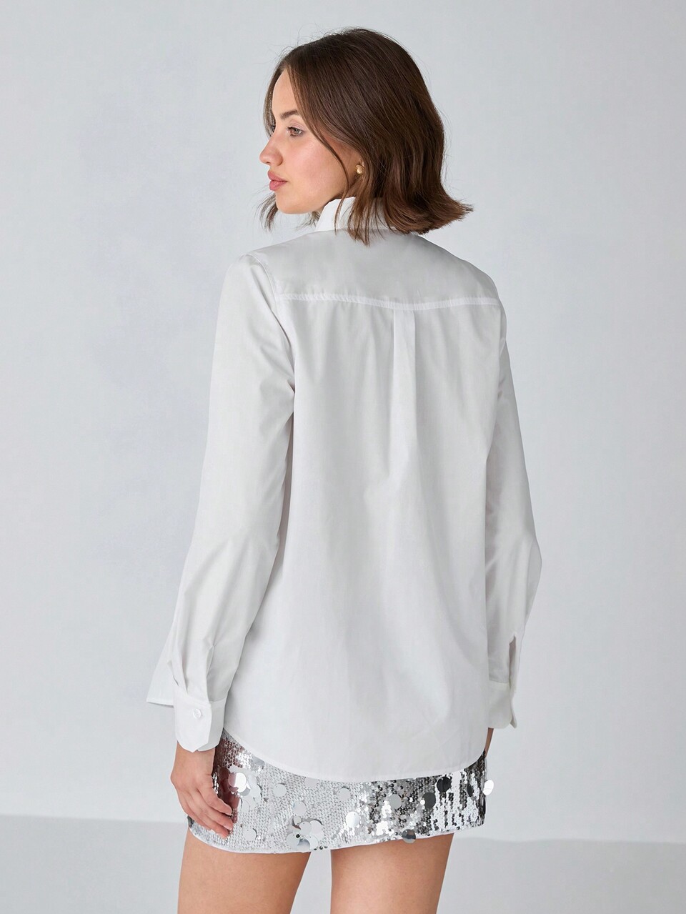 Fall Winter Women's Elegant Long Sleeve Single-Breasted Blouse, Fall Women Clothes,Fall Winter Women's Clothing