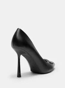 CUCCOO BIZCHIC New Versatile Pointed Toe High Heel Shoes For Women - Black - View 8