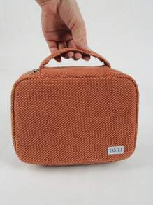 大容量时尚新款沙发帆布化妆品收纳袋 - 棕色 - 查看 6