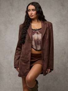 SHEIN BAE Women Casual Suit, Minimalist & Fashionable For Everyday Wear