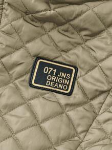 SHEIN LUNE 女士连帽保暖棉服棉袄衣服冬季欧美跨境风 - 卡其色 - 查看 5