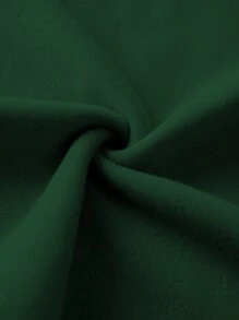 SHEIN LUNE Áo nỉ thường ngày in khẩu hiệu Giáng sinh cỡ lớn, mặc hàng ngày - Màu xanh lá cây đậm - Xem 3