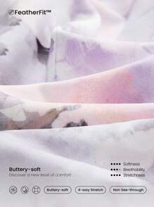 GLOWMODE FeatherFit™ U Back Cropped Active Tank Top Low Impact Yoga Daily - Multicolor - View 4