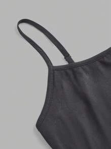 SHEIN EZwear 3-częściowy zestaw Basic Casual Sexy Ramiączka bez ramiączek i krótkie spodenki na wiosnę i lato