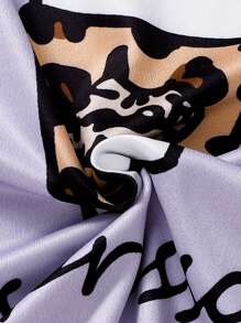 Teen Girl Snug Fit Drink Print Long Sleeve Top And Pants 2Pcs Pajama Set, Snug Fit And Comfy Sleepwear - Multicolor - View 5