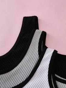 Conjunto de 3 piezas de ropa interior cómoda y sencilla para adolescentes - Multicolor - Ver 3