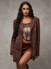 SHEIN BAE Women Casual Suit, Minimalist & Fashionable For Everyday Wear