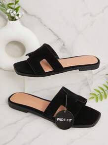 SHUZIA Women Wide Fit Flat Sandals, Open Toe, Fashion, Beach, Non-Slip, Slip-On, Stylish Flat Sandals Summer Shoes Spring Shoes Spring Break Easter Mother's Day Present
