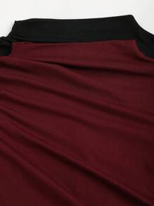 Sweetra Y2K Style Ruched Mock Neck Long Sleeve Warm T-Shirt Fall Cloth For Women