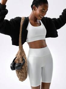 VARSITIE Fleece Cold Fall Winter Clothes Fashionable And Simple Women Outdoor Fleece - Black - View 5