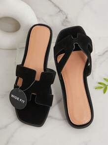 SHUZIA Women Wide Fit Flat Sandals, Open Toe, Fashion, Beach, Non-Slip, Slip-On, Stylish Flat Sandals Summer Shoes Spring Shoes Spring Break Easter Mother's Day Present