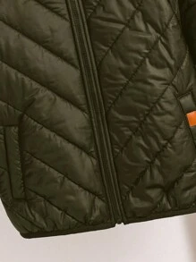 SHEIN Boys Casual Loose Sports Fabric Hooded Fleece Jacket, Super Warm For Outdoor In Cold Winter, Sweatshirt And Sweatpants Matching Set