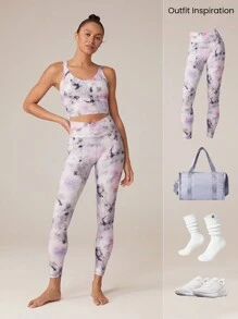 GLOWMODE FeatherFit™ U Back Cropped Active Tank Top Low Impact Yoga Daily - Multicolor - View 6