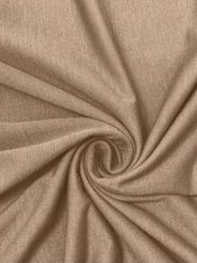 EMERY ROSE Kaos Wanita Ukuran Besar Kasual Polos Model Batwing Longgar Bahu Jatuh dengan Saku, Musim Semi dan Gugur - Khaki - View 6