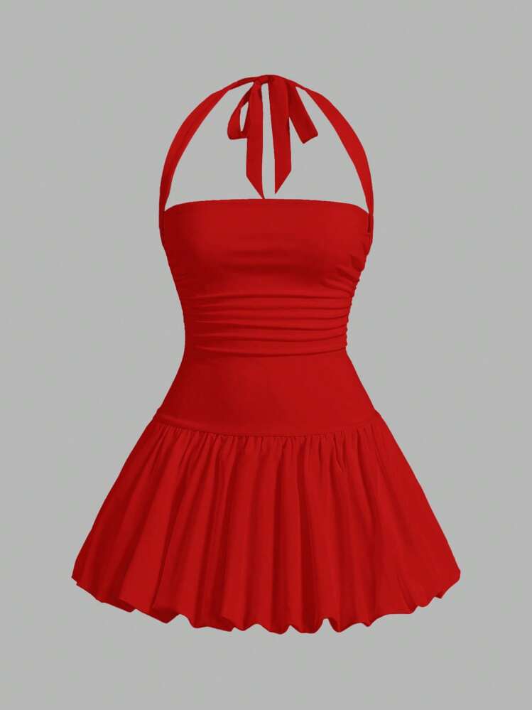 ワンピース S backless halter dress mini Amazon.com: FEORJGP Womens Summer V-Neck Cami Dress Halter