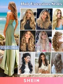 4PCS Clip In Hair Extensions Real Human Hair, Remy Human Hair Extensions Clip Ins For Women, Natural Human Hair, 70g-80g - S4/27 - View 8