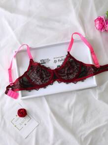 ملابس داخلية نسائية مزينة بالشريط والعقدة - احمر وردي اللون - مشاهدة 2