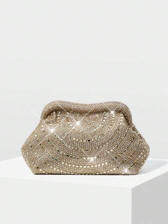 MOTF PREMIUM WOMEN'S FASHION LUXURY RHINESTONE DECORATED EVENING BAG, VALENTINES