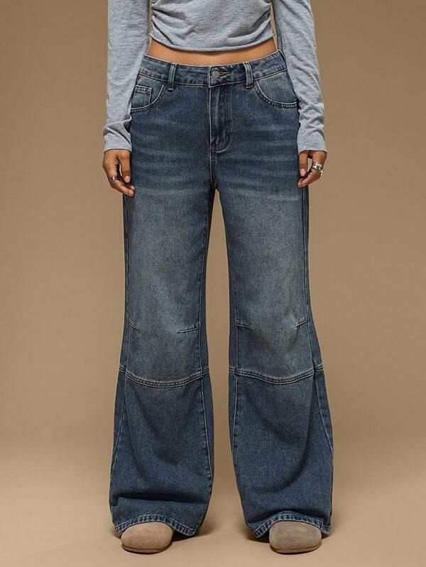 Forever 21 Quần jeans ống loe cạp thấp kiểu retro mùa đông mới, tạo hiệu ứng thon gọn, quần áo mùa đông cho nữ, quần Giáng sinh, quần Giáng sinh, quần cho nữ dịp Lễ Tạ ơn, Năm mới, Lễ Tạ ơn, quần áo Giáng sinh, trang phục ngày lễ cho nữ, quần áo mùa đông cho nữ, váy màu xanh hoàng gia cho nữ, quần jeans denim, quần cho nữ cao, quần jeans Y2K thiết yếu