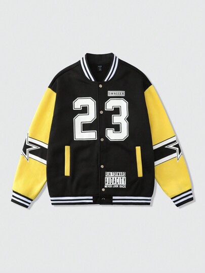 Street Life Men's Thermal Lined Baseball Jacket Coat, Streetwear