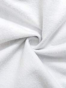 Young Boy Cartoon & Camo Print Hooded Sweater + Letter Graphic Zip-Up Vest + Elastic Waist Jogger Pants 3pcs Set