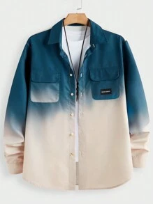 Manfinity VCAY 2pcs/Set Men's Fitted Collared Long Sleeve Casual Shirts Suit, Suitable For Autumn - Multicolor - View 6