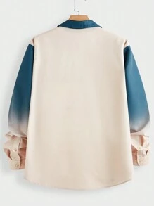 Manfinity VCAY 2pcs/Set Men's Fitted Collared Long Sleeve Casual Shirts Suit, Suitable For Autumn - Multicolor - View 4