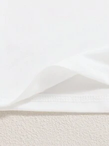 7 sztuk/opakowanie Młodzieżowy Chłopięcy Casual Jednolity Kolor Okrągły Dekolt Długi Rękaw T-shirt, Odpowiedni Na Wszystkie Pory Roku