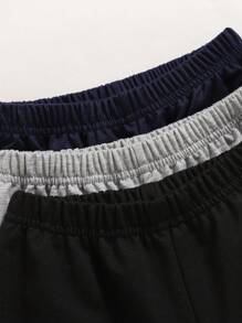 3 件套年轻男孩可爱恐龙印花休闲百搭运动裤，适合秋冬季 - 彩色 - 查看 4