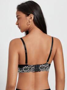 3pcs Set Women's Floral Lace Fashion Underwire Lingerie Bras - Multicolor - View 6