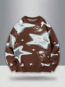Manfinity Hypemode 1pc Men's Minimalist Casual Sweater, For Daily Wear