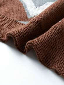 Manfinity Hypemode 1pc Men's Minimalist Casual Sweater, For Daily Wear