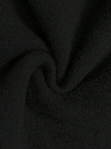 SHEIN Unity Einfarbiger Lässig Pullover in Große Größen für Herbst und Winter, Herbst Damen Curvy - Schwarz - Übersicht 3