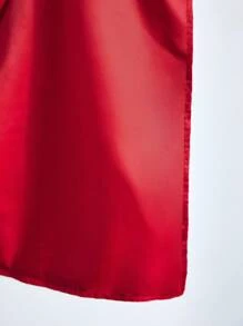 Maija Chaqueta larga con mangas, elegante para fiesta, con decoración de lazo y bordado de lentejuelas rojas, para mujer, primaveral