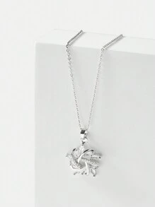 MOTF PREMIUM Juego de joyas de pendientes con diseño de estrellas y collar de moda elegante plateado - Plateado - Ver 4