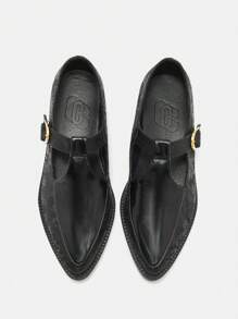 CUCCOO CURVES Zapatos oxford de mujer con suela gruesa y plataforma, puntera puntiaguda, de color negro sólido, de slip-on y cordones, aptos para todas las estaciones