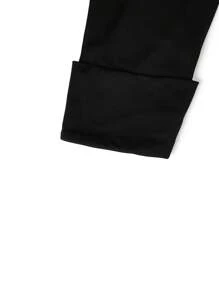 SHEIN Clasi Robe longue vintage élégante noire ajustée pour femmes de grande taille