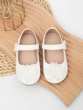 婴儿花朵装饰休闲舒适平底鞋