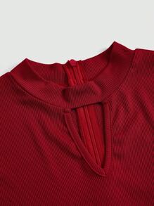 SHEIN Clasi Plus Size Women Woven Floral Elegant Autumn Dress, Christmas Outfit For New Year Clothes Maxi Women Outfit