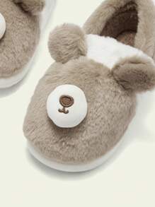 Cuccoo Women's 3D Ear Fluffy Cartoon Cute House Slippers - Brown - View 7