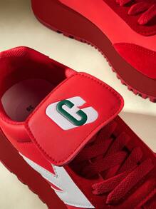 CUCCOO EASI Women Multifunctional Casual Sports Sneakers, Fashionable Design Shoes For Women Sneakers Spring Shoes Easter Tainers - Red - View 2