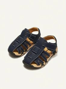 Cozy Pixies 1 par de sandalias planas de playa vintage y cómodas para niños con suelas de doble color, ideales para el verano