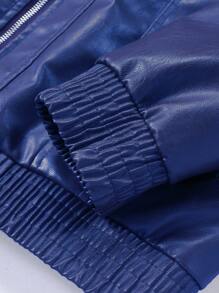 Manfinity LEGND Chaqueta para hombre con bolsillo con solapa y cremallera delantera, con corte holgado