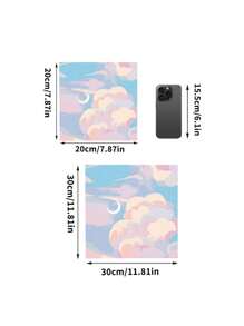 1 pièce Kit de peinture par numéros pour adultes débutants, Lune, style frais, 20 W x 20 L ou 30 W x 30 L , images sur canevas, peinture avec 2 pinceaux, pigments acryliques pour fleurs et paysages, peinture DIY, décoration murale de la maison, Cadeau pour les fêtes