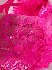 SpicyHot 1 bộ đồ lót ren gợi cảm cho nữ khi đi chơi - Màu Hồng Tươi - Xem 4