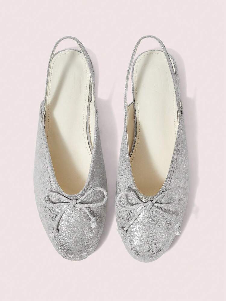 CUCCOO DOLLMOD Women's Fashion Bow Decor Flat Slip-On Shoes Valentine's Day