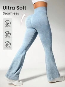 Easithlete 无缝拉绒高弹力女式运动裤